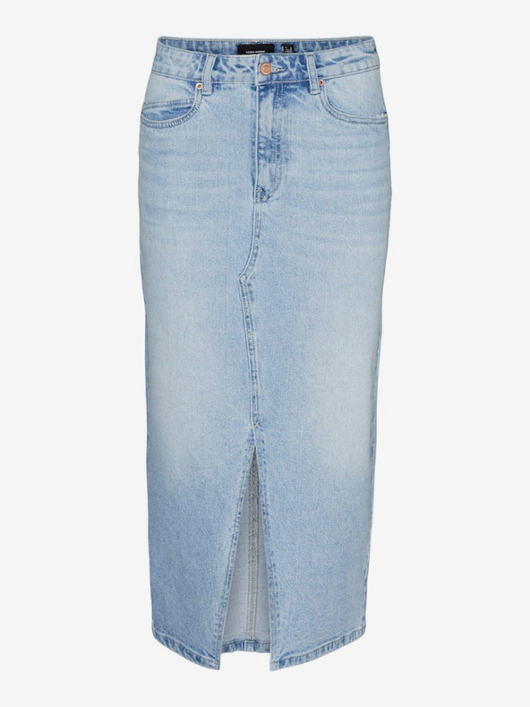 Vero Moda Világoskék női farmer midi szoknya Vero Moda Veri Vero Moda Veri