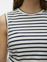 Vero Moda Kék és krémszínű csíkos felső Vero Moda Holly