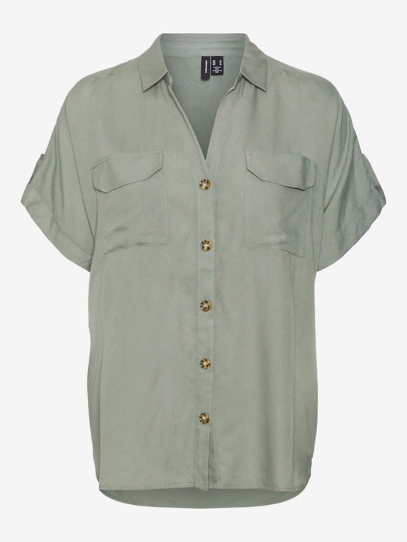 Vero Moda Zöld Vero Moda Bumpy női póló