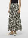 Vero Moda Krémszínű és fekete női virágos maxiszoknya Vero Moda Alba Alba