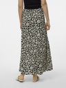 Vero Moda Krémszínű és fekete női virágos maxiszoknya Vero Moda Alba Alba