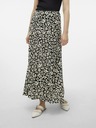 Vero Moda Krémszínű és fekete női virágos maxiszoknya Vero Moda Alba Alba