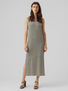 AWARE by VERO MODA Fekete és bézs női csíkos maxiruha AWARE by VERO MODA Fiona Fiona
