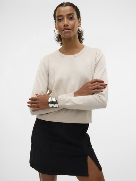 Vero Moda Női bézs színű pulóver Vero Moda Silje