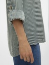 Vero Moda Fehér és zöld Vero Moda Bumpy női csíkos ing Vero Moda Bumpy