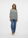 Vero Moda Fehér és zöld Vero Moda Bumpy női csíkos ing Vero Moda Bumpy