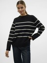 Vero Moda Bézs-fekete női csíkos pulóver Vero Moda Flawless