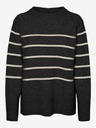 Vero Moda Bézs-fekete női csíkos pulóver Vero Moda Flawless
