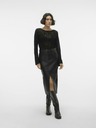 Vero Moda Fekete női bőrszoknya Vero Moda