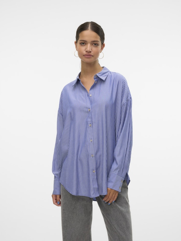 Vero Moda Fehér és kék női csíkos ing Vero Moda Nora Vero Moda Nora