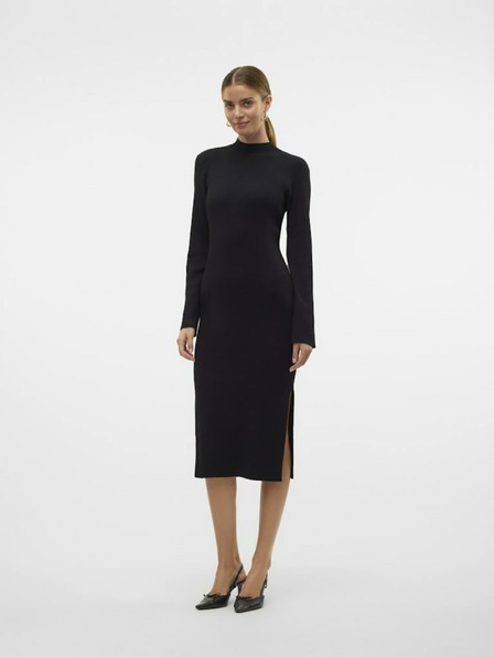 AWARE by VERO MODA Fekete női pulóveres ruha AWARE by VERO MODA Lynzi