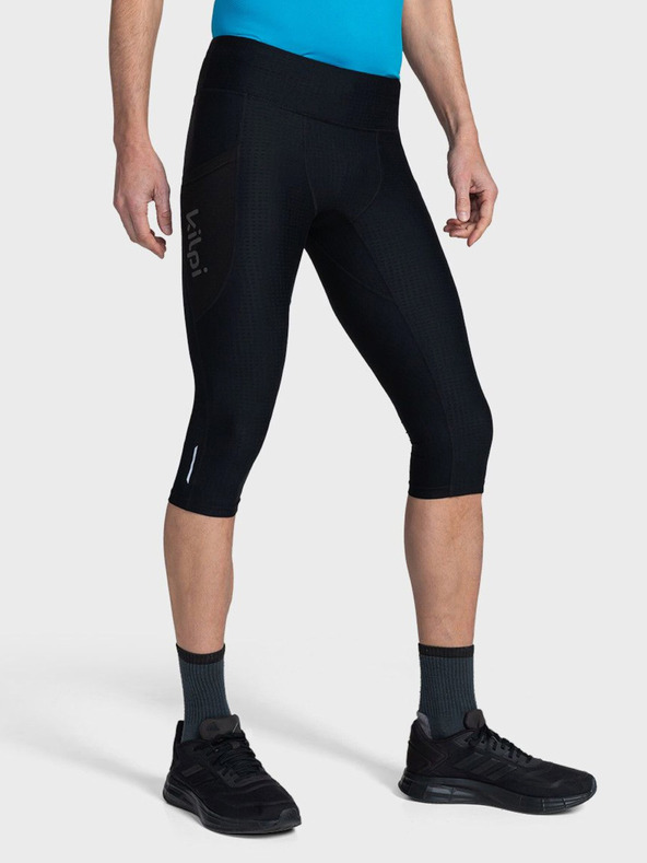 Kilpi Fekete férfi 3/4-es kompressziós leggings Kilpi TERRY-M