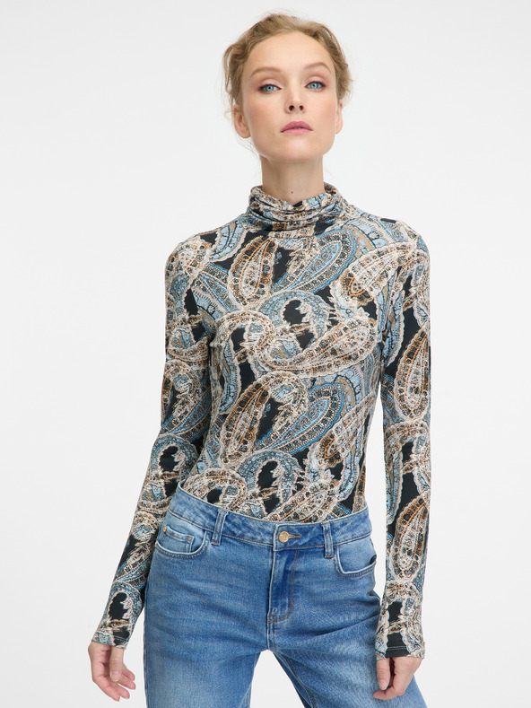 Orsay ORSAY kék mintás női garbó