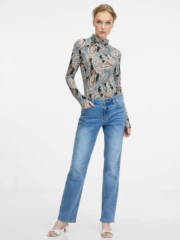 Orsay ORSAY kék mintás női garbó