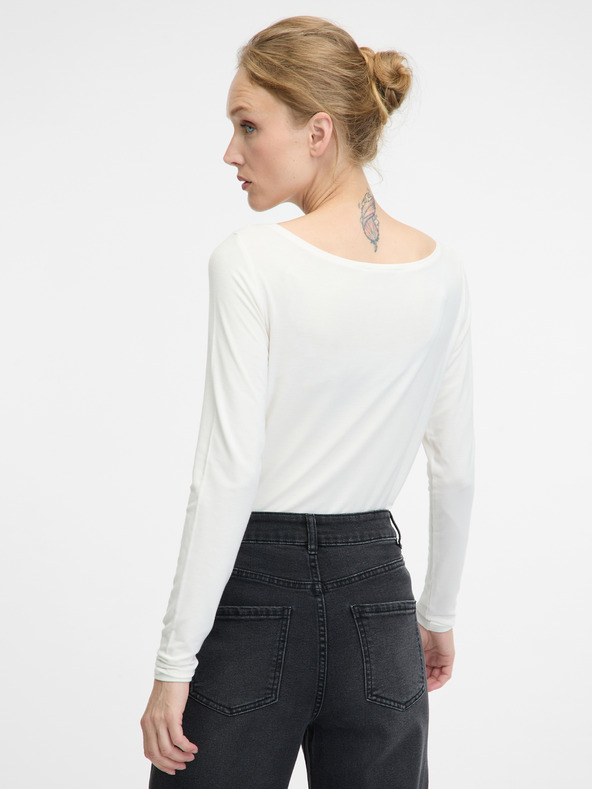 Orsay ORSAY fehér hosszú ujjú női póló