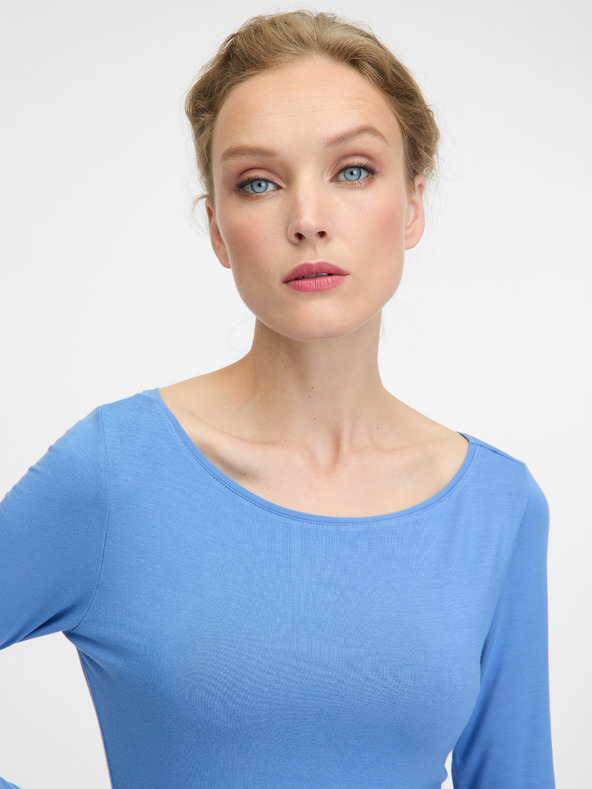 Orsay ORSAY kék hosszú ujjú női póló