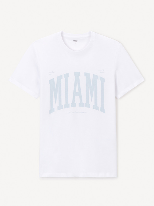 Celio Fehér póló Jeville Celio mintával