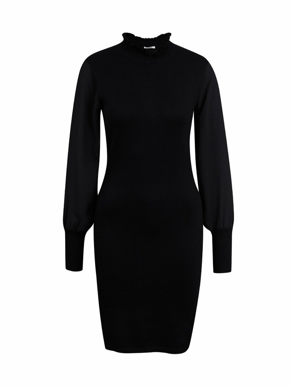 Orsay ORSAY fekete női kötött ujjú ruha