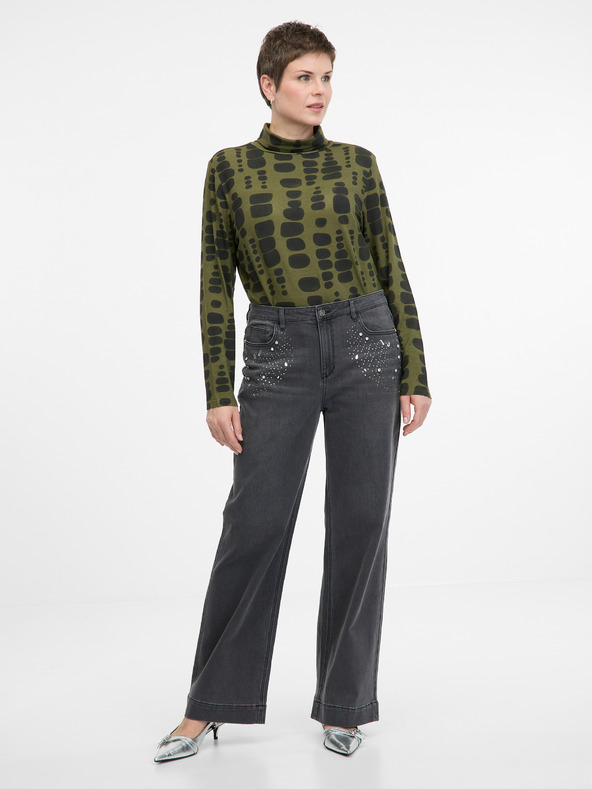 Orsay Orsay zöld női hosszú ujjú póló