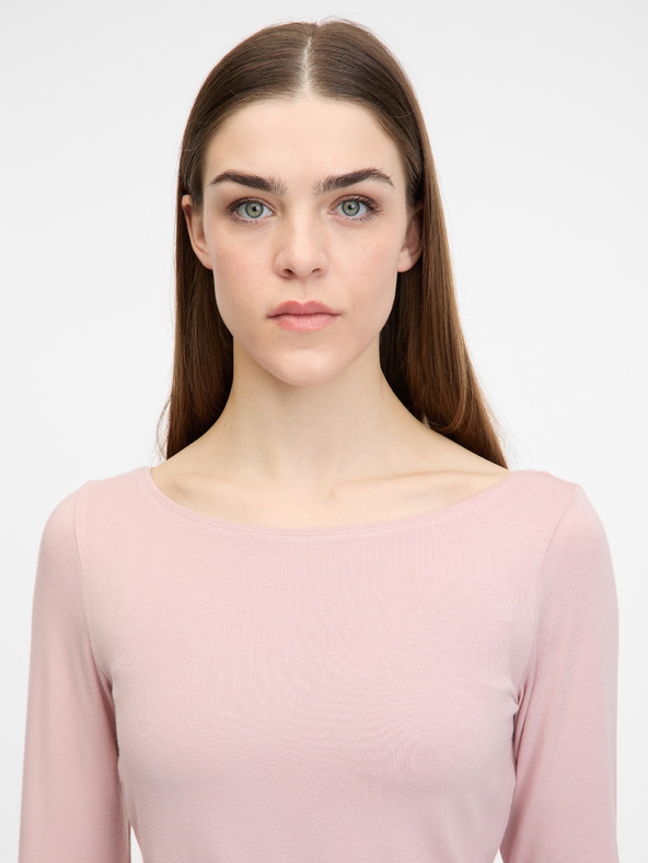 Orsay ORSAY világos rózsaszín női hosszú ujjú póló