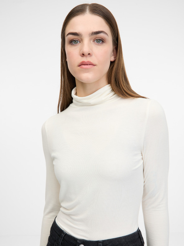 Orsay ORSAY krémszínű női hosszú ujjú póló