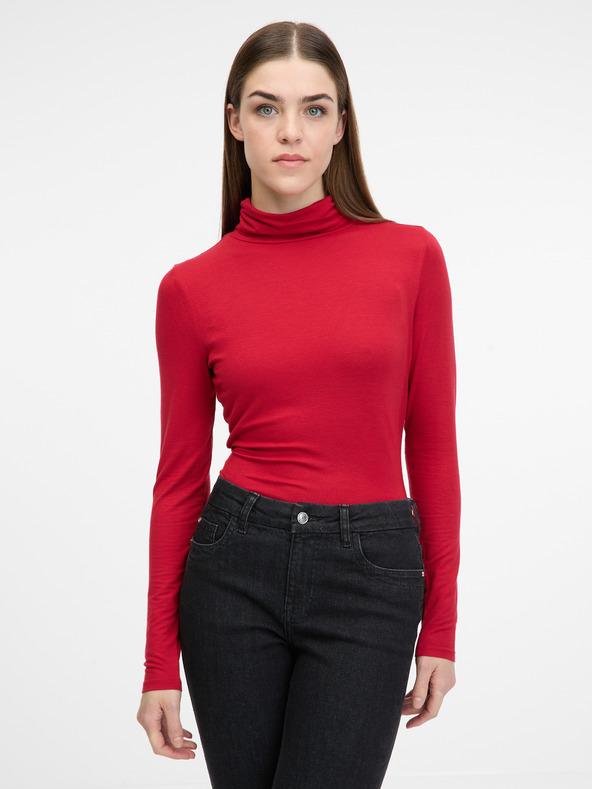 Orsay Orsay piros női hosszú ujjú póló