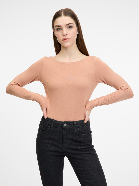 Orsay ORSAY világos barna női hosszú újjú póló