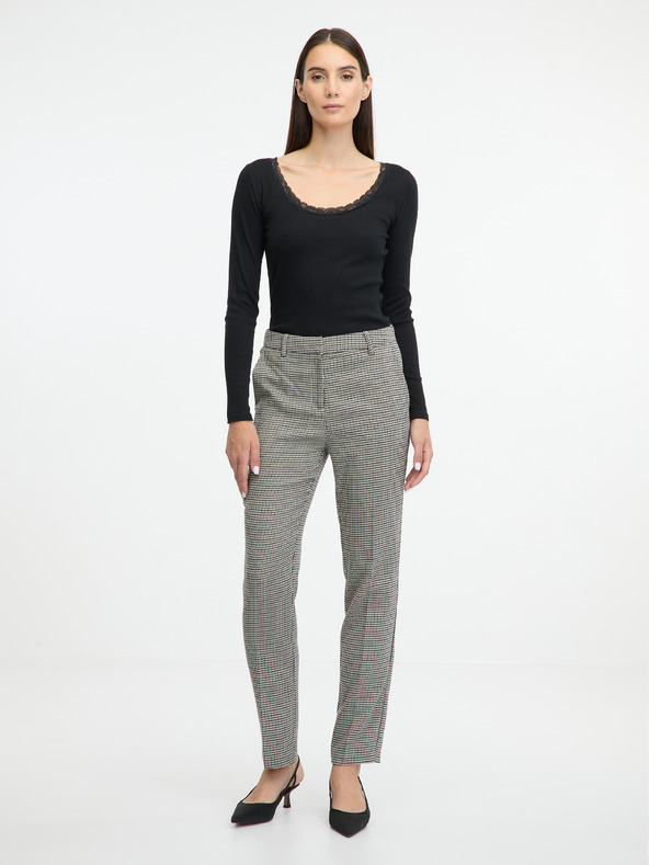 Orsay ORSAY fekete, hosszú ujjú női póló