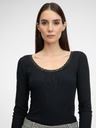Orsay ORSAY fekete, hosszú ujjú női póló
