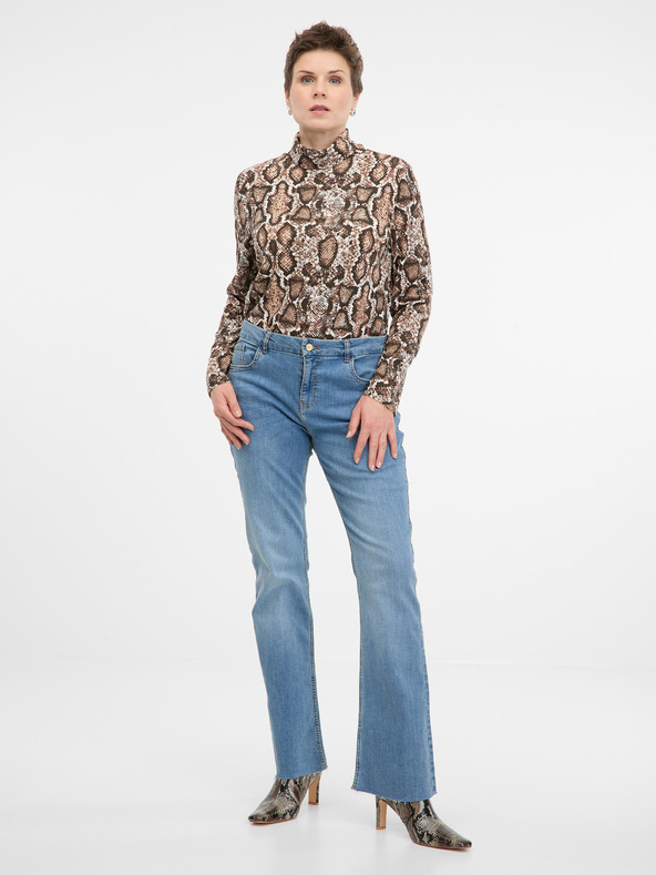 Orsay Orsay bézs színű női hosszú ujjú póló