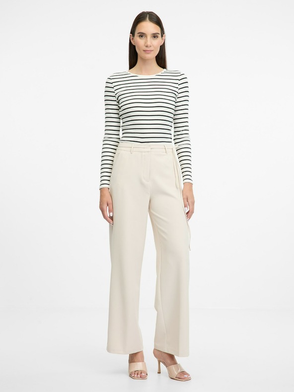 Orsay ORSAY krémszínű női hosszú ujjú póló