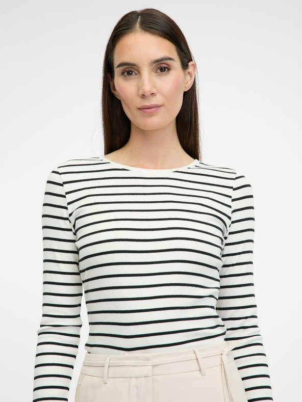 Orsay ORSAY krémszínű női hosszú ujjú póló