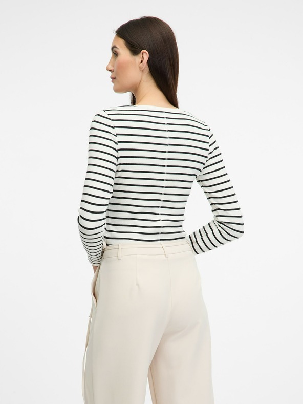 Orsay ORSAY krémszínű női hosszú ujjú póló