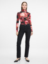 Orsay Orsay piros mintás női hosszú ujjú póló
