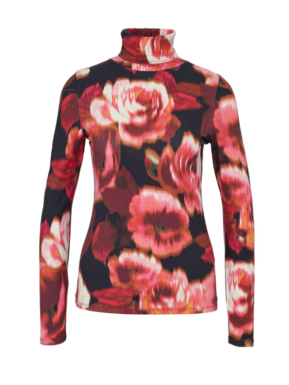 Orsay Orsay piros mintás női hosszú ujjú póló