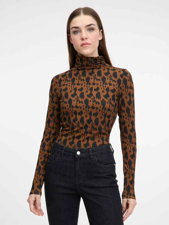 Orsay ORSAY világos barna női hosszú újjú póló