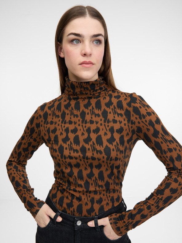 Orsay ORSAY világos barna női hosszú újjú póló