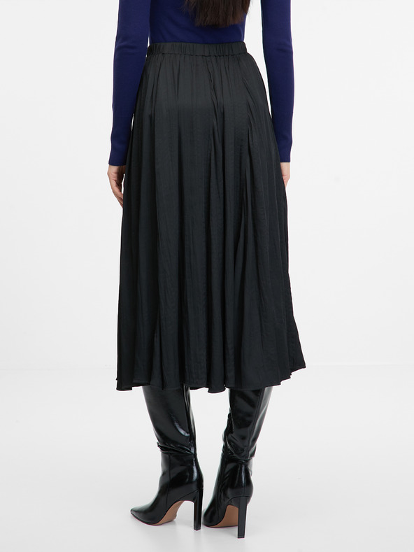 Orsay ORSAY fekete női midi szoknya