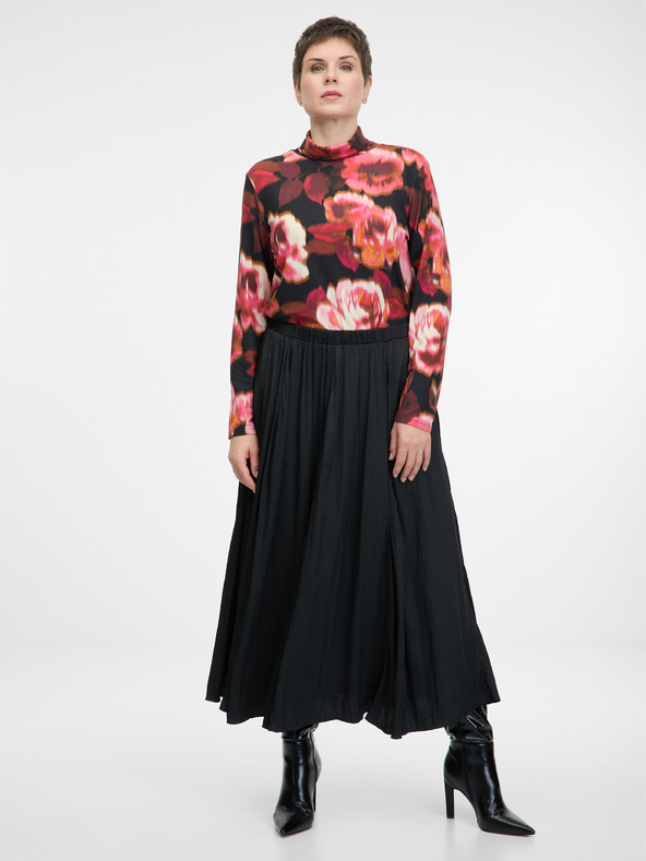 Orsay ORSAY fekete női midi szoknya