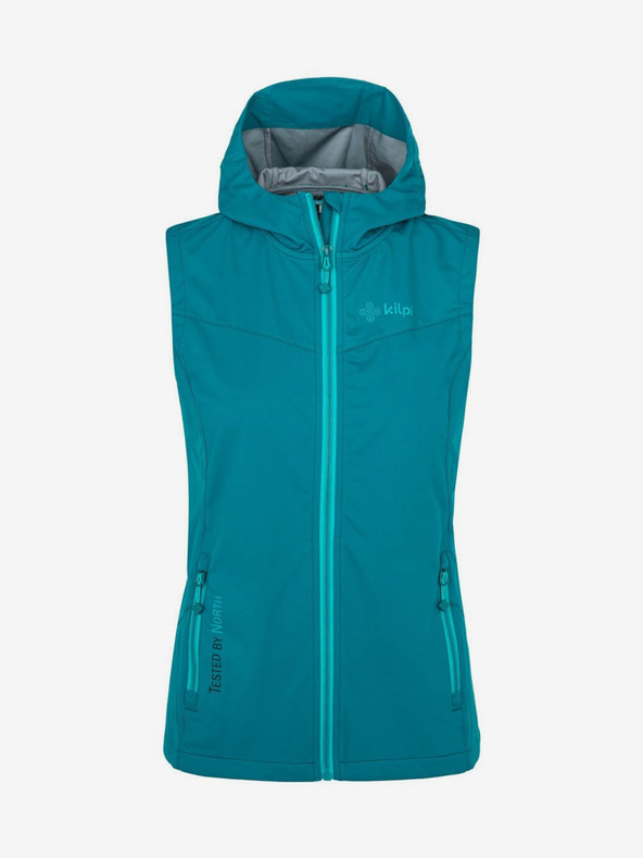 Kilpi Petrol színű női softshell mellény Kilpi Monilea-W