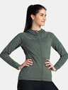 Kilpi Sötétzöld női sztreccs kapucnis pulóver Kilpi MEMPHIS-W