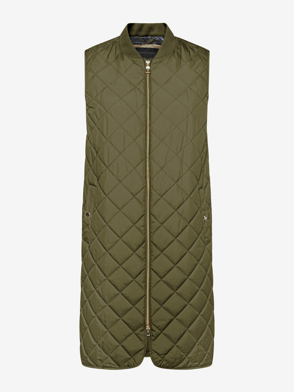 Geox Khaki hosszú steppelt mellény Geox Asheely női