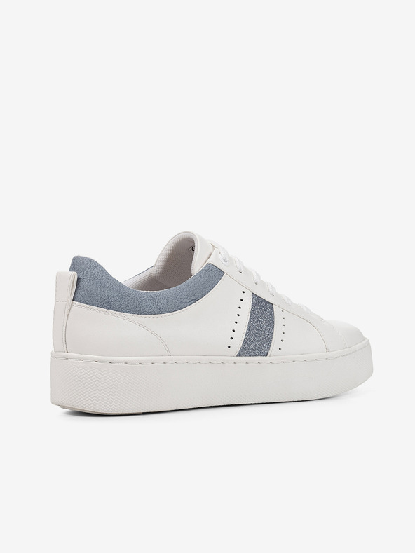 Geox Kék-fehér Geox Skyely platformos női sportcipő