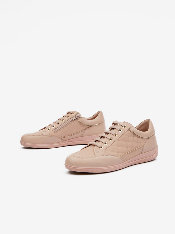 Geox Bézs színű női Geox Myria bőr tornacipő