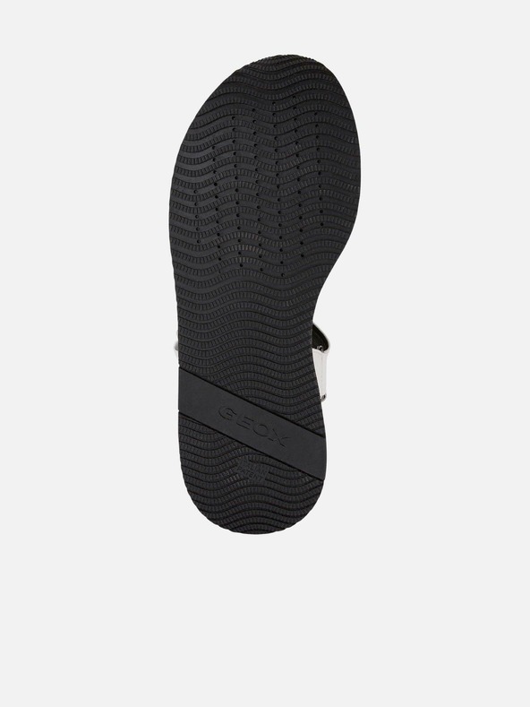 Geox Fekete-fehér platformos női bőr szandál Geox Kency