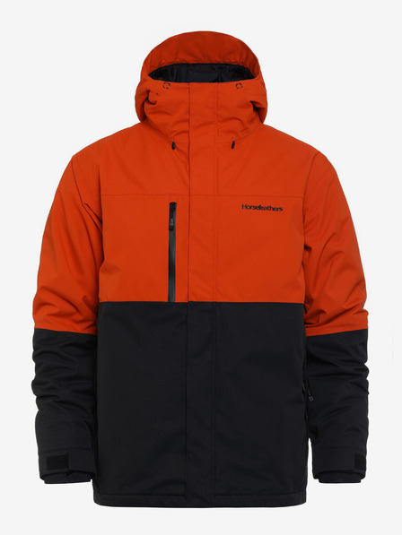 Horsefeathers Track jacket - red clay/fekete Horsefeathers