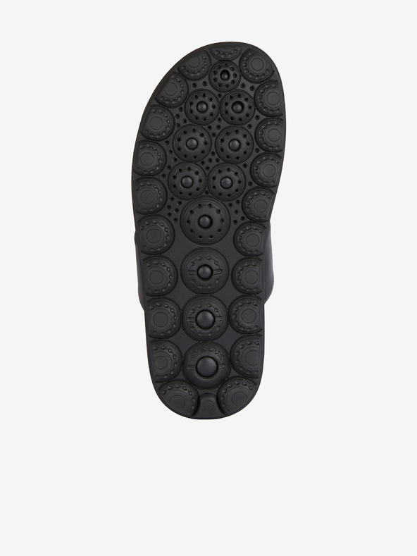 Geox Fekete férfi bőr Geox Spherica papucsok