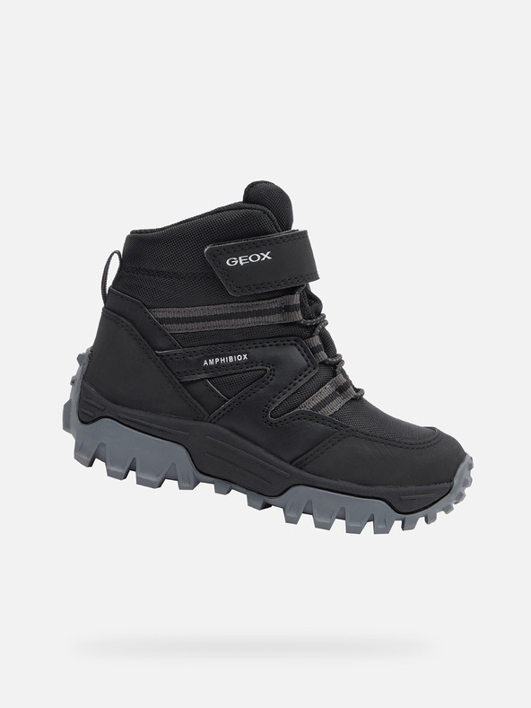 Geox Fekete fiú bokacipő Geox Himalaya B Abx