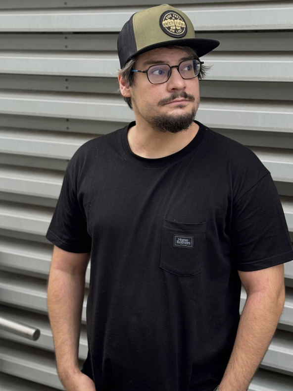 Horsefeathers Alpha póló - fekete - L méret HORSEFEATHERS