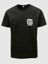 Horsefeathers Fekete Férfi Horsefeathers Mini Logo nyomtatott rövid ujjú póló